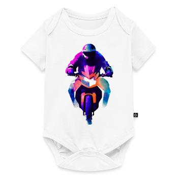 Moto Motocycliste Motocross Fan de moto - Body à manches courtes Premium Bébé - blanc - Devant