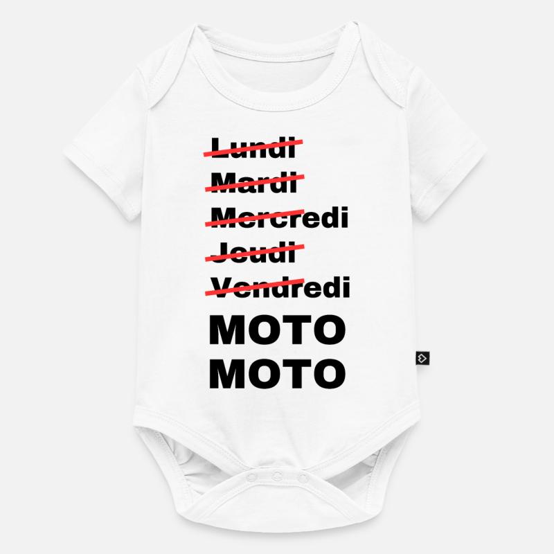 week-end moto - Body à manches courtes Premium Bébé - blanc