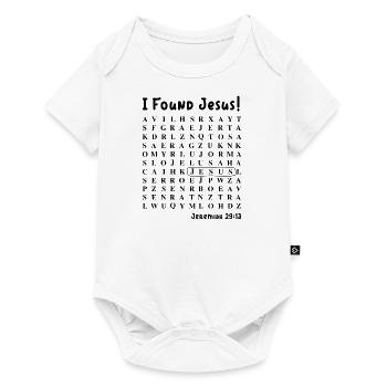 Ich habe Jesus gefunden - Baby Premium Kurzarmbody - Weiß - Vorne