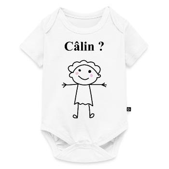 Fais moi un câlin - Body à manches courtes Premium Bébé - blanc - Devant