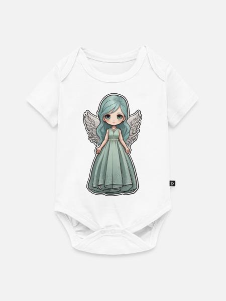 Kleiner Engel - Baby Premium Kurzarmbody - Weiß