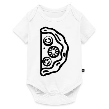 Pizza slice - Baby Premium short-sleeve bodysuit - white - Front
