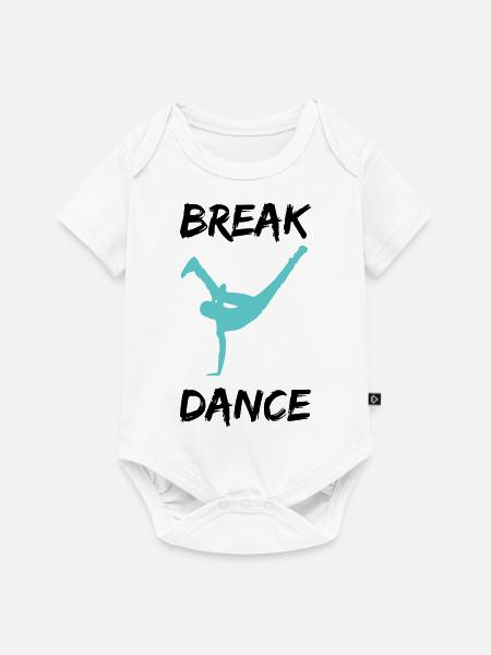 breakdancer bboy - Baby Premium Kurzarmbody - Weiß