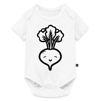 Beet - Baby Premium short-sleeve bodysuit - white - Front