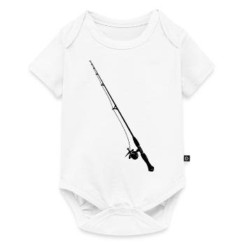Fishing Rod Sketch - Baby Premium short-sleeve bodysuit - white - Front