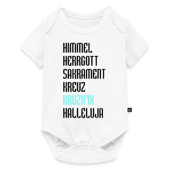 Bayrisch Fluchen - Baby Premium Kurzarmbody - Weiß - Vorne