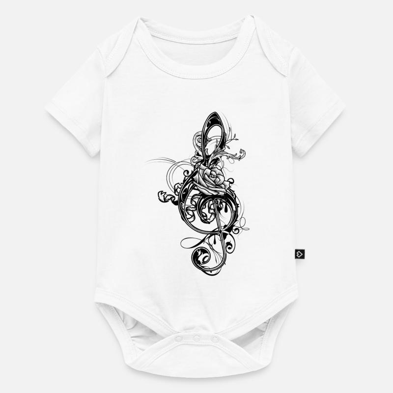 une clé de sol - Body à manches courtes Premium Bébé - blanc