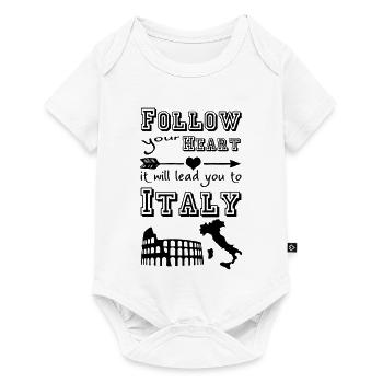 Heart leads you to Italy - Baby Premium short-sleeve bodysuit - white - Front