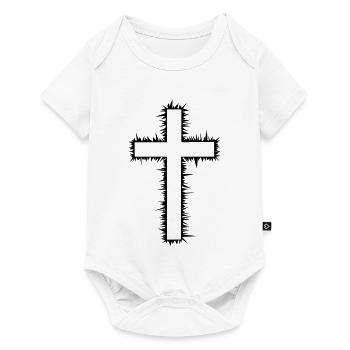 Croix (V) - Body à manches courtes Premium Bébé - blanc - Devant