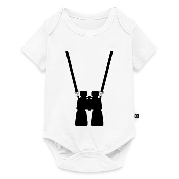 binocular - Baby Premium short-sleeve bodysuit - white - Front