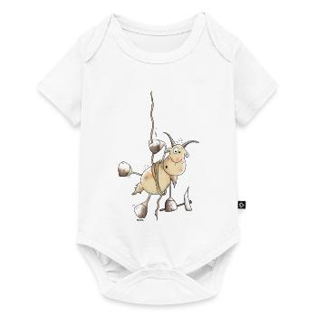 Aventureux Capricorne - Alpinistes - Body à manches courtes Premium Bébé - blanc - Devant