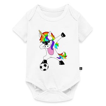 Dabbing Football Unicorn Idée cadeau Dab Licorne - Body à manches courtes Premium Bébé - blanc - Devant