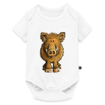 Wild boar - Baby Premium short-sleeve bodysuit - white - Front