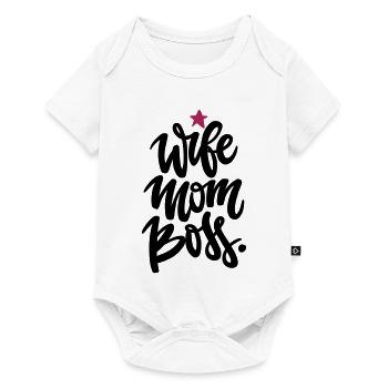 Mama Power - Wife mom Bos - Baby Premium short-sleeve bodysuit - white - Front