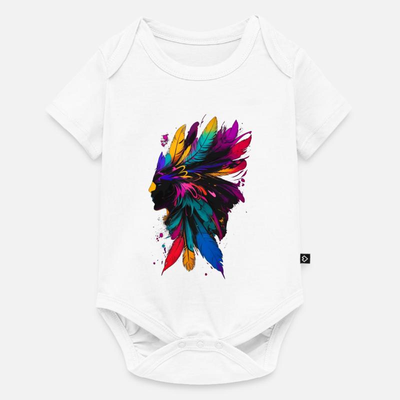 Chaman - Body à manches courtes Premium Bébé - blanc