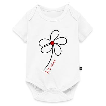 PAAR. ICH HABE GERADE GEHEIRATET. Junggesellinnenabschied. VALENTINSTAG. MARIES - Baby Premium Kurzarmbody - Weiß - Vorne