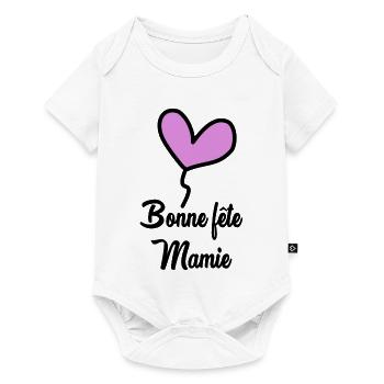 BONNE FÊTE MAMAN. MAMAN. FÊTE DES MÈRES. BONNE FÊT - Body à manches courtes Premium Bébé - blanc - Devant