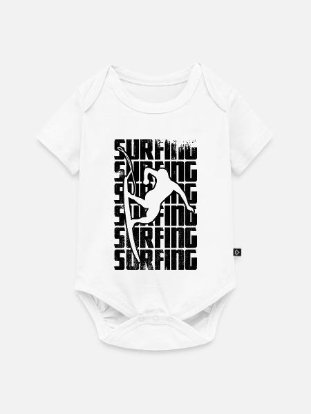 Surfing - Baby Premium Kurzarmbody - Weiß