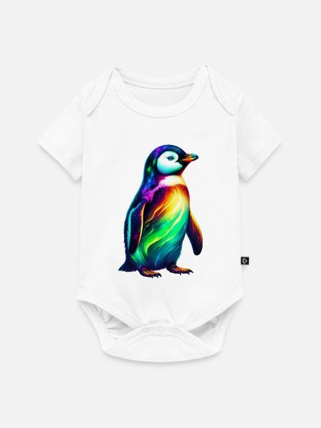 Pinguin - Baby Premium Kurzarmbody - Weiß