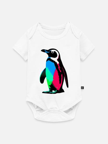 Pinguin - Baby Premium Kurzarmbody - Weiß