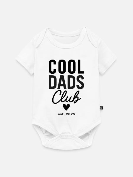 Cool Dads Club est. 2025 - Frischgebackene Papas - Baby Premium Kurzarmbody - Weiß
