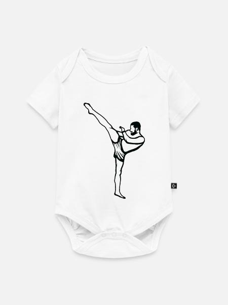 Kickboxer - Baby Premium Kurzarmbody - Weiß