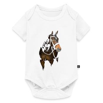 Cheval - Body à manches courtes Premium Bébé - blanc - Devant