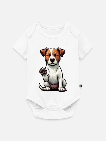 Jack Russel terrier Jack russel liebhaber Jackie - Baby Premium Kurzarmbody - Weiß