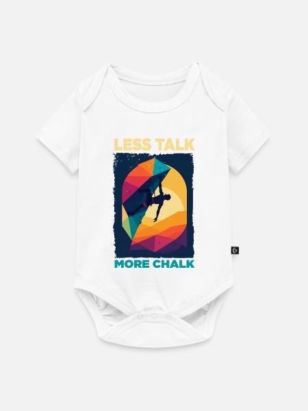 Abstrakter Kletterer mit Farbpalette - Baby Premium Kurzarmbody - Weiß