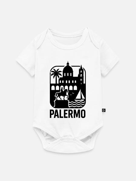 palermo - Baby Premium Kurzarmbody - Weiß