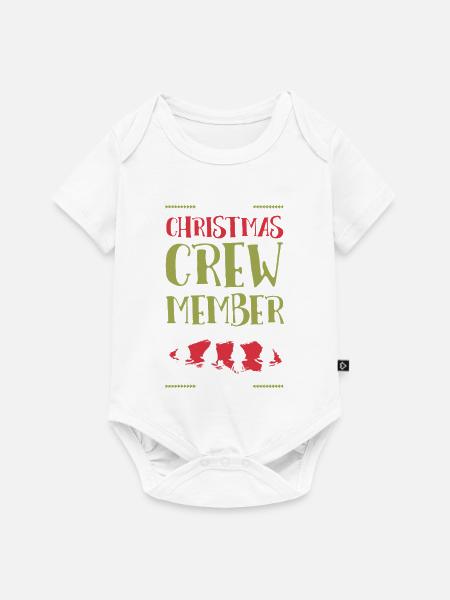 Weihnachten Crew Christmas - Baby Premium Kurzarmbody - Weiß