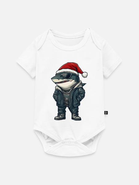 Hai Weihnachten Winter - Baby Premium Kurzarmbody - Weiß