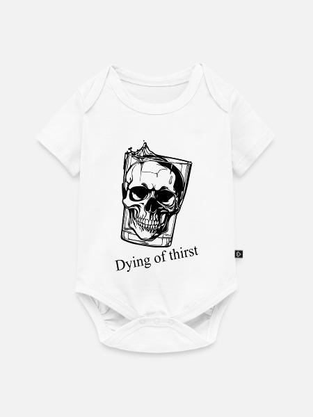 Durstig sterben - Baby Premium Kurzarmbody - Weiß