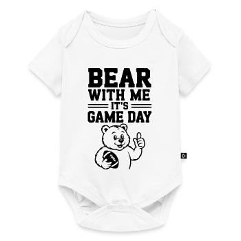 Bear With Me, It’s Game Day - Baby Premium short-sleeve bodysuit - white - Front