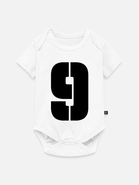 9 - Baby Premium Kurzarmbody - Weiß