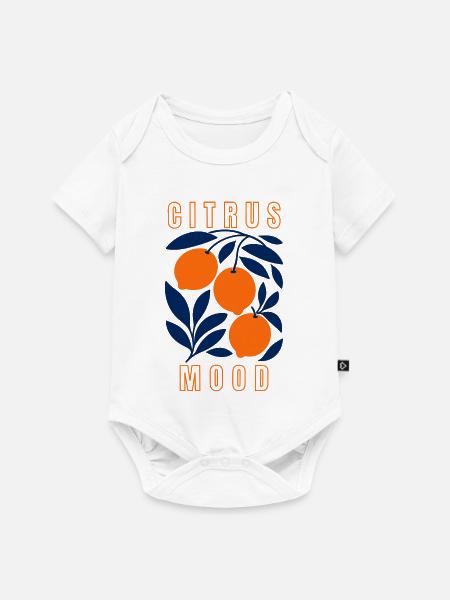 Citrus Mood - Baby Premium Kurzarmbody - Weiß