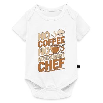 Restaurant Chef No Coffee Head Chef Coffee Lover - Baby Premium Kurzarmbody - Weiß - Vorne