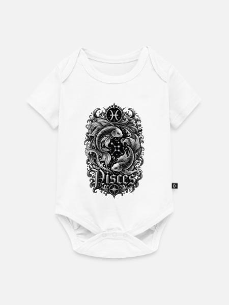Sternbild Fische Koi Duo - Baby Premium Kurzarmbody - Weiß