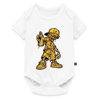 Zombie Graffiti Halloween - Baby Premium Kurzarmbody - Weiß - Vorne