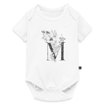 Letter M - Baby Premium short-sleeve bodysuit - white - Front