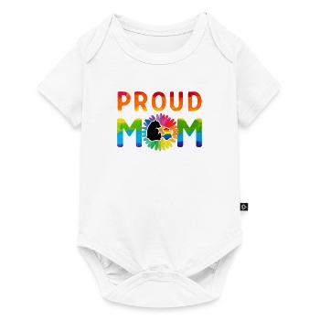 Proud Mom Bear - Baby Premium short-sleeve bodysuit - white - Front