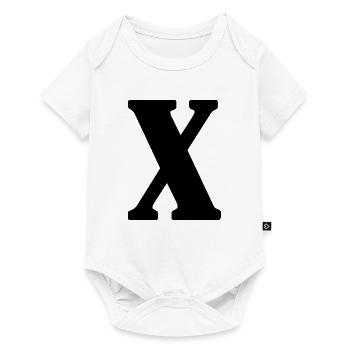 X - Baby Premium short-sleeve bodysuit - white - Front