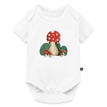 Mama Mushroom - Baby Premium Kurzarmbody - Weiß - Vorne