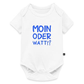 Moin oder Watt? - Baby Premium Kurzarmbody - Weiß - Vorne