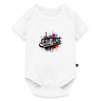 Stuttgart Lettering Slogan - Baby Premium short-sleeve bodysuit - white - Front
