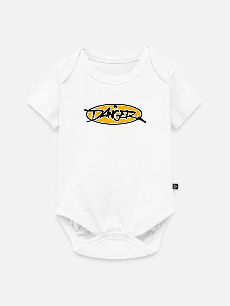 Danger! - Baby Premium Kurzarmbody - Weiß