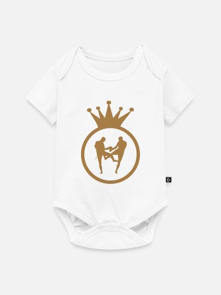 Muay-thai - Thailändisches Boxen - Baby Premium Kurzarmbody - Weiß