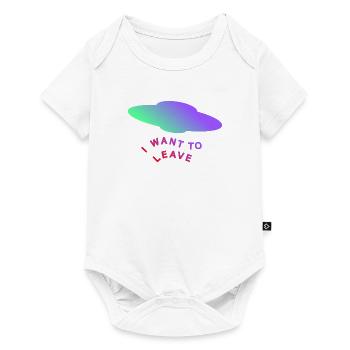 JE VEUX PARTIR - Body à manches courtes Premium Bébé - blanc - Devant