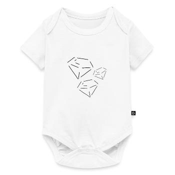 Diamants Diamants Forme Forme - Body à manches courtes Premium Bébé - blanc - Devant