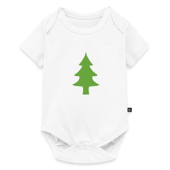 Fir tree tree natural green - Baby Premium short-sleeve bodysuit - white - Front